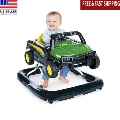 4-in-1 Baby Walker W/ Removable Steering Wheel Push Behind Play Station New