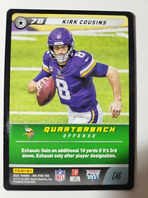 2021 NFL Five Kirk Cousins card #C46