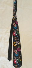 LOONEY TUNES MANIA Neck Tie TWEETY Bugs Bunny TAZ Daffy MARTIAN Yosemite SAM