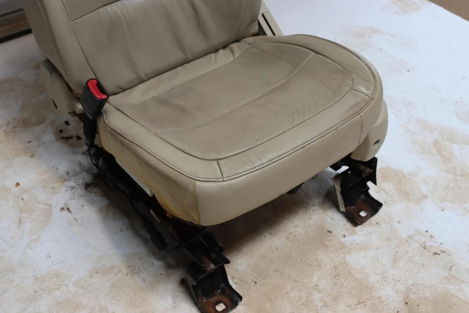 Ford Flex 2013-2019 asiento delantero izquierdo lado del conductor completo cuero tostado OEM Foto 3 de 4
