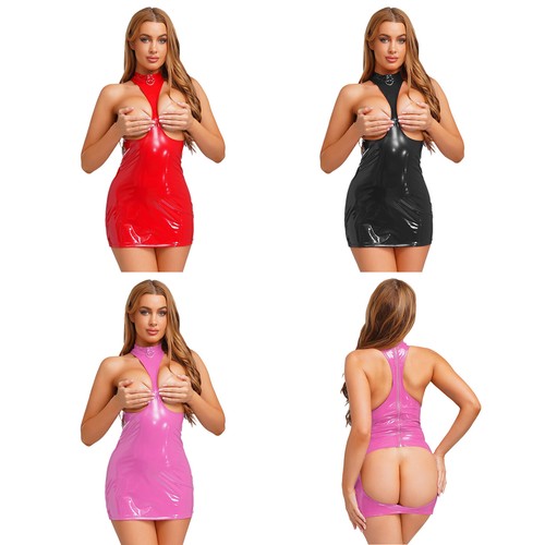 Womens Nightwear Cosplay Lingerie Showing Chest Dress Costume Sleepwear Dresses - Picture 2 of 48