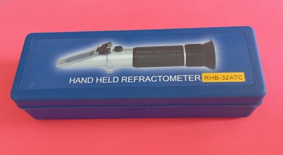 Brix Hand Held Refractometer RHB-32ATC NEU * Wein Bier Alkohol Zucker Gehalt