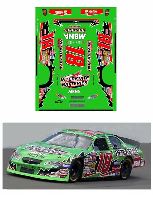 #18 Bobby Labonte Interstate 2003 1/64 scale decal  AFX Tyco Lifelike Autoworld