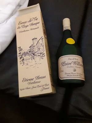 etienne brana eau de vie de poire william Williamsbirnenbrand 44 % + Geschenkbox
