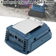 Portable Battery USB Power Charger Converter Adapter For Bosch 18V 3/ 4A Li-ion