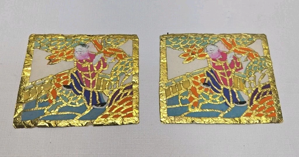 Gold Antique Original Antique Chinese Paintings & Scrolls for sale