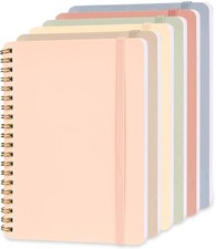6 PCS Small 5x7 Spiral Notebooks Cute Aesthetic Journal Set