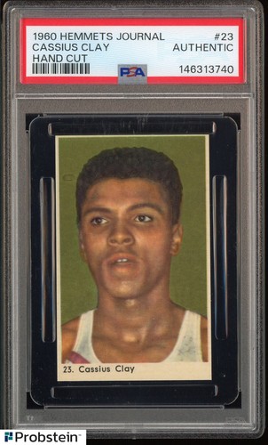 1960 Hemmets Journal Boxing #23 Cassius Clay Muhammad Ali RC PSA " NO CREASES "