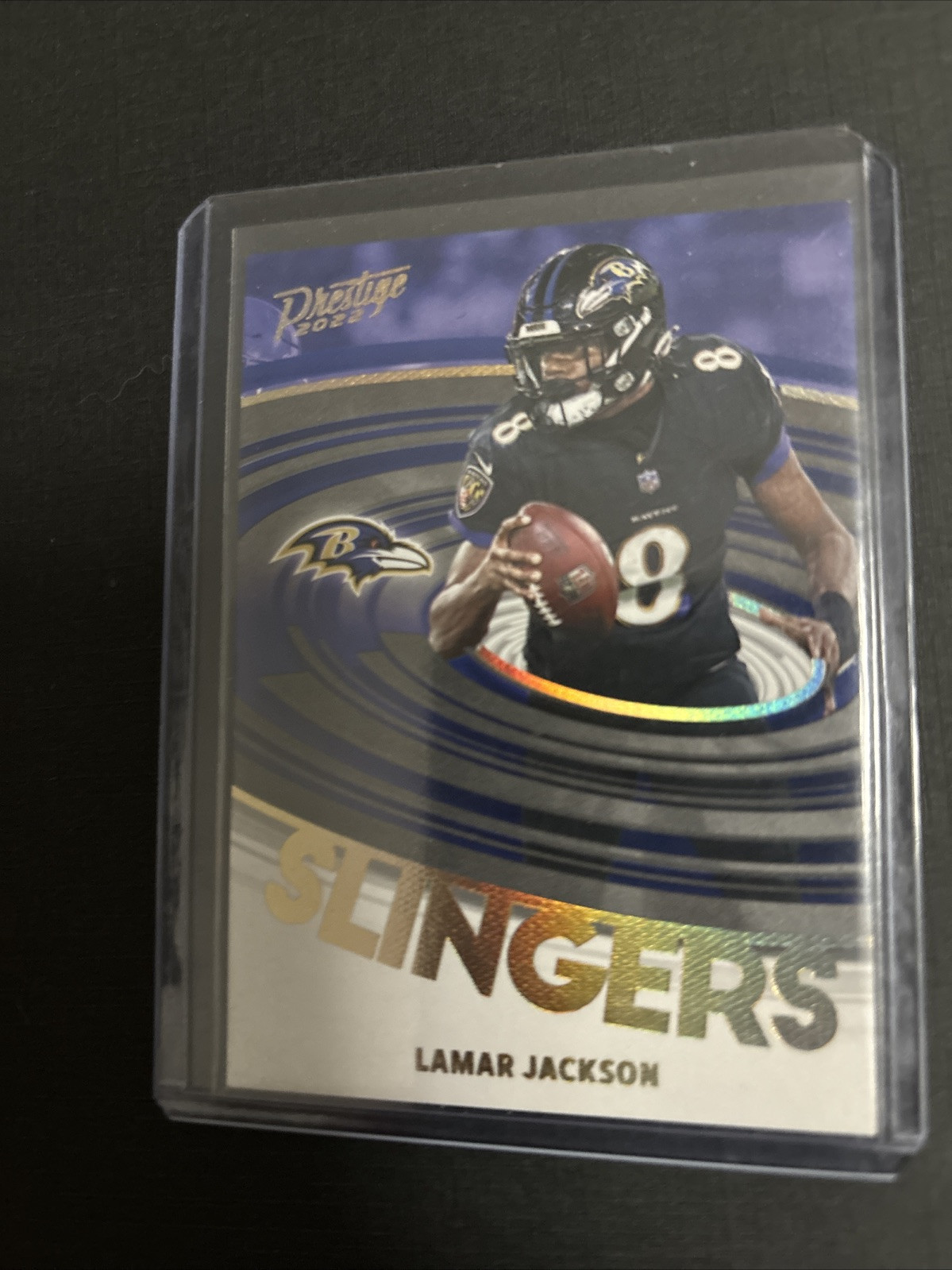 2022 Panini Prestige Lamar Jackson Slingers Case hit SL-8