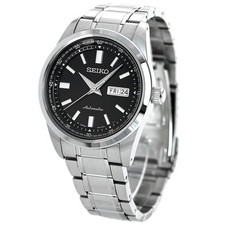 SEIKO SELECTION SARV003 Analog Men's Watch Black Silver Kanji Day JDM Dial 42mm