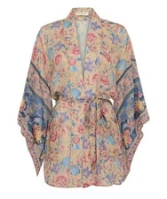 Spell & The Gypsy Seashell Mermaid Short Robe Opal M/L