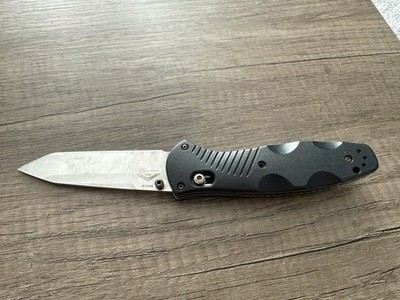 Benchmade 583SBK Barrage Axis Assist Folding Knife Tanto Blade