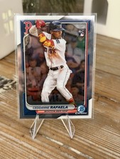 2024 Bowman Chrome Baseball #5 Ceddanne Rafaela Rookie Card Boston Red Sox RC. rookie card picture