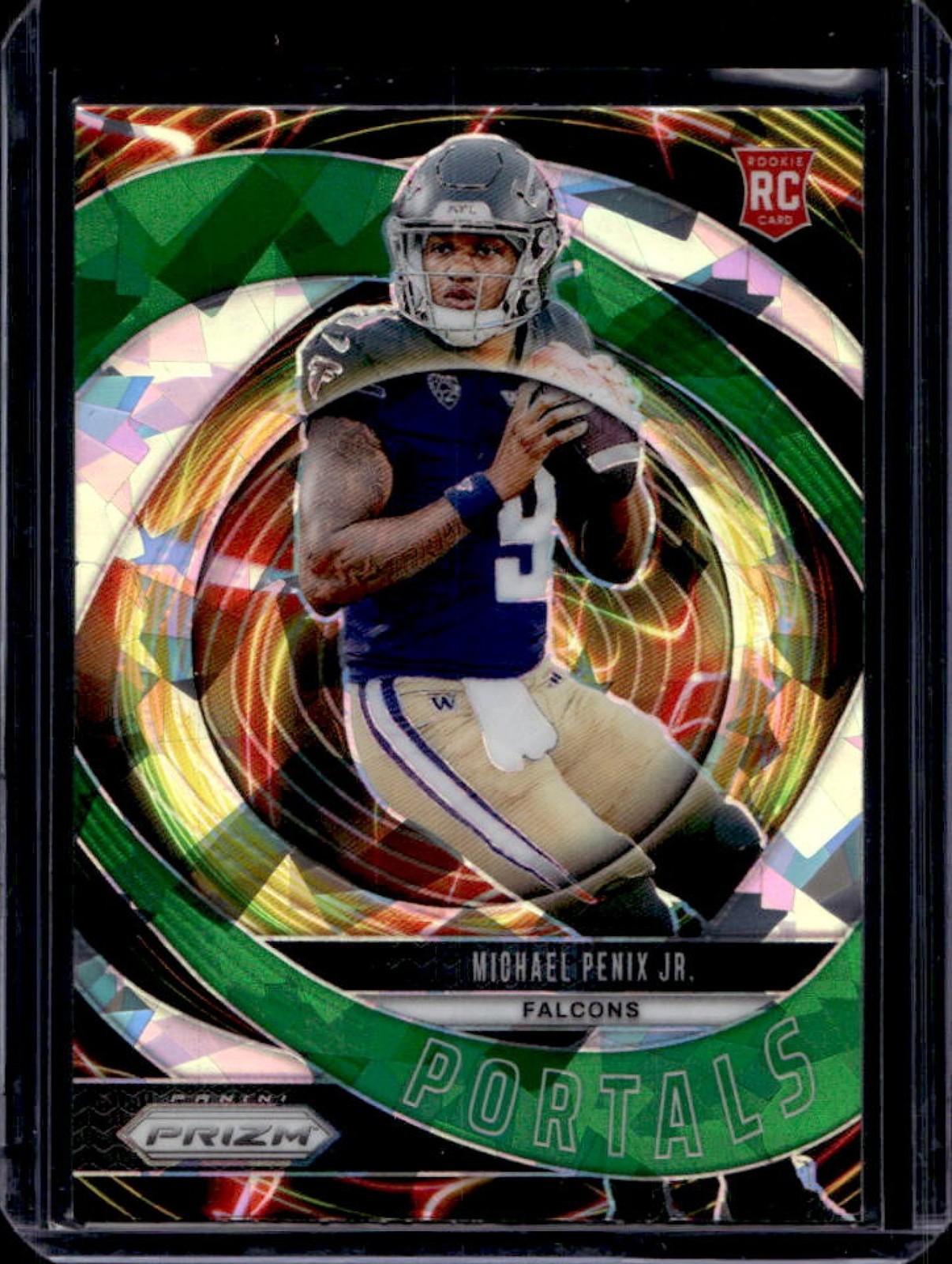 2024 Prizm Michael Penix Jr. Portals RC Green Ice Rookie #6