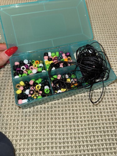 Box with Beads and Thread