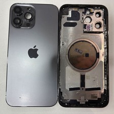 Original Pulled iPhone 13 Pro Max Rear Housing Assembly Black OEM Grade A Part
