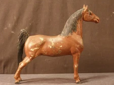 RARE Vintag MODEL Hubley Cast Iron THOROUGHBRED Horse Doorstop Figure Statue