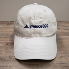 Invesco QQQ Nike Hat Cap Strap Back Mens One Size White Heritage86 Dri-FIT