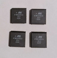 4pc Atmel ATMEGA8515-16JI Programmable Microcontroller IC