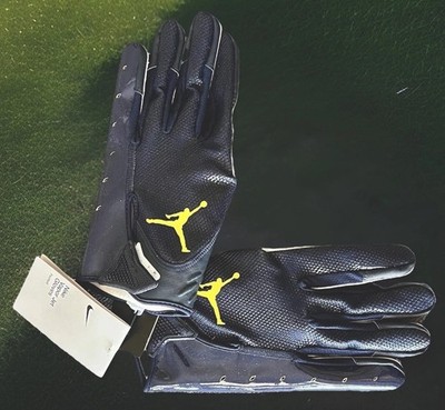 Nike Jordan Vapor Jet Michigan Wolverines Football Gloves Size-4XL (DX5192-425)