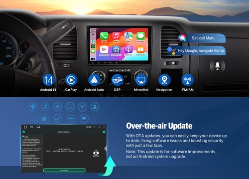For GMC Yukon Sierra Acadia 8" Android 14 Car Radio Stereo GPS Navi CarPlay DSP - Picture 8 of 23