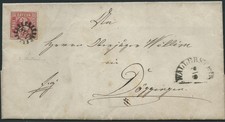gMRSt Nr. 558 der 2. Verteilung auf Brief  m. Nr. 9 v. Wallerstein  n. D&ouml;ggingen