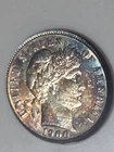 1900 Barber Dime 10c ANACS AU50 "Soapbox" Toned #531797