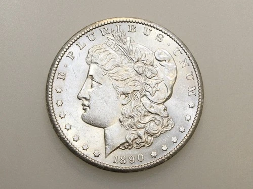 1890-S $1 MORGAN SILVER ONE DOLLAR CH/GEM BU