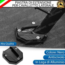 PIASTRA DI ESTENSIONE CAVALLETTO LATERALE IN METALLO NERO APRILIA PEGASO 650