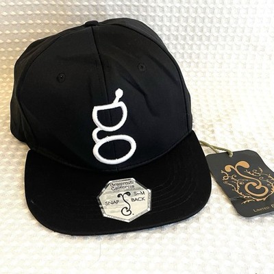 GRASSROOTS CALIFORNIA Snapback Hat - Black with White ''G'' Logo  S/M Rare Stash