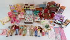 60 Pcs Fisher Price Loving Family Dollhouse People & Accessories Some w/Sounds