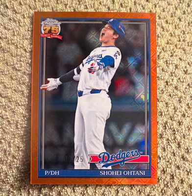 Shohei Ohtani /25 Orange LogoFractor 2026 Topps Chrome Dodgers 91CB-1 MLB
