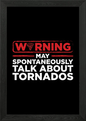 Tornado Storm Chasing Geschenk gerahmtes Wandbild Poster Leinwanddruck Bild