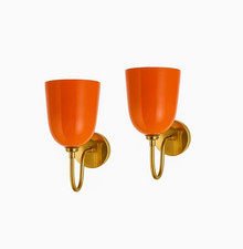 Mid Century Modern Brass Wall Sconce Pair Sputnik Wall Lamp