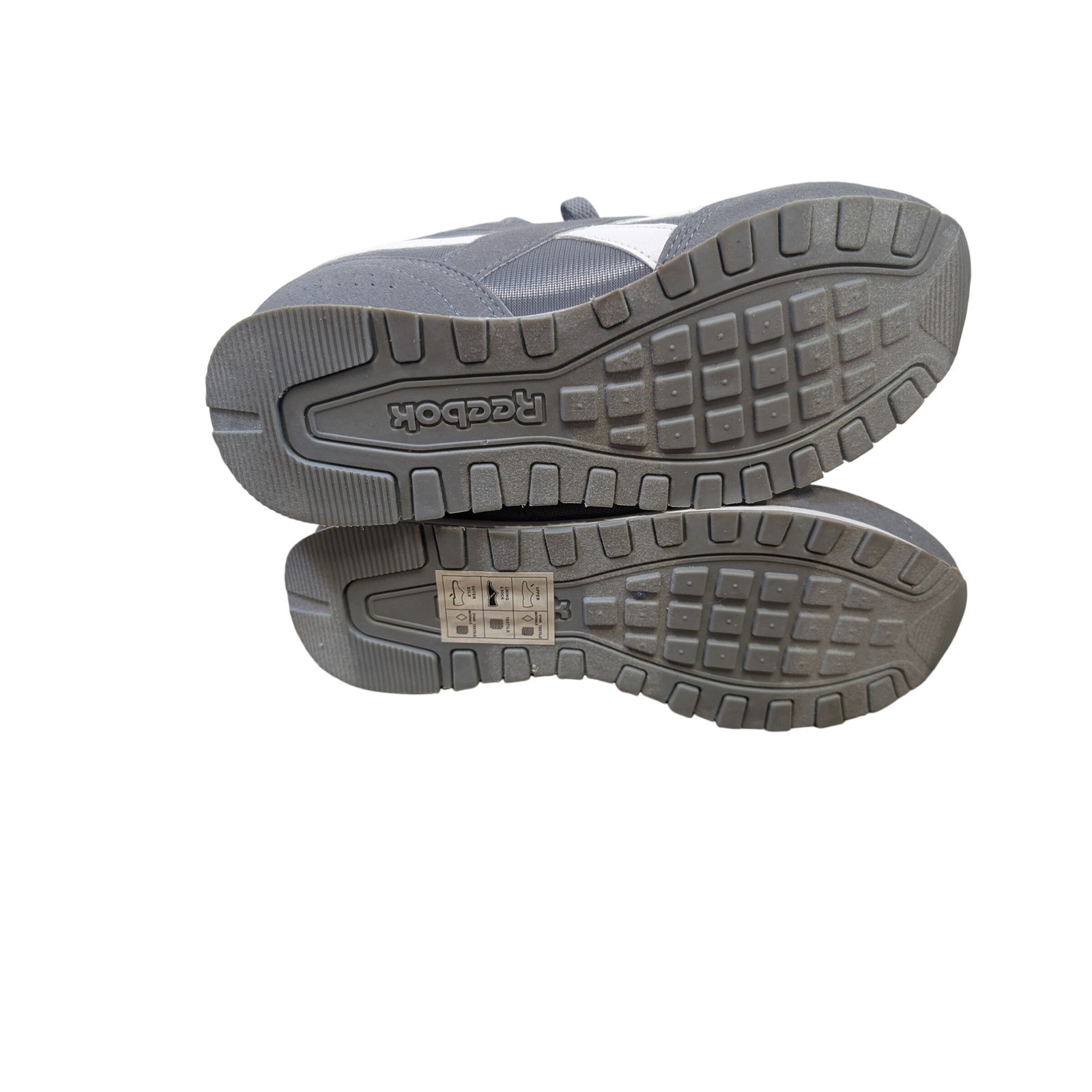 Reebok Kids Gray/White Classic Jogger Running Shoes Sneakers Size 4 Youth thumbnail 8