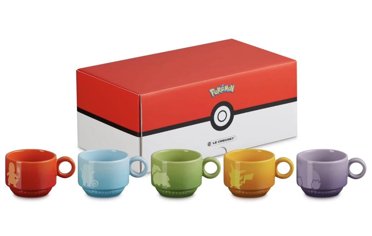 Le Creuset Pokemon Collection Stacking mug cup set 5 pieces Ltd Anime Gift