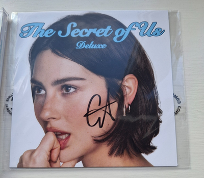 GRACIE ABRAMS SIGNED THE SECRET OF US DELUXE CD & SIGNED ART CARD