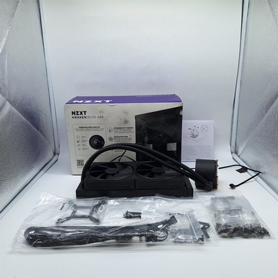 NZXT Kraken Plus 240   AIO CPU Liquid Cooler   240mm Radiator   Black