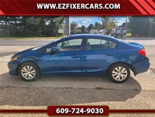 2012 Honda Civic Salvage Damaged Repairable Rebuildable