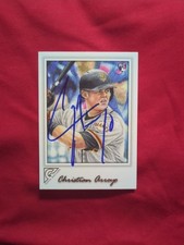 2017 Topps Gallery Christian Arroyo Rookie IP Autograph Card #124. rookie card picture