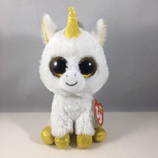 Ty Beanie Boos PEGASUS Unicorn (Claire's Store Exclusive) 6" NEW MWMTs Plush Toy