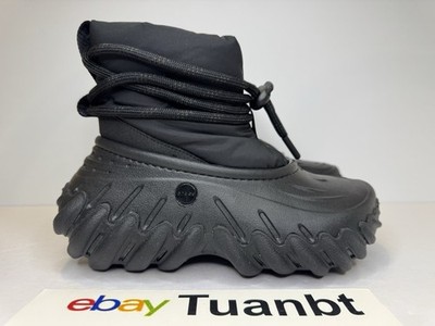 BRAND NEW Crocs Echo Boot Z Shield Men's Insulated Waterproof All Black WINTER