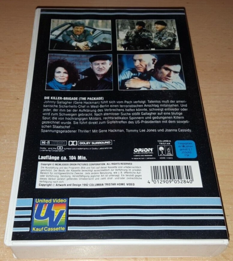 Die Killer Brigade - Gene Hackman - Tommy Lee Jones - United Video - VHS - Bild 2 von 2