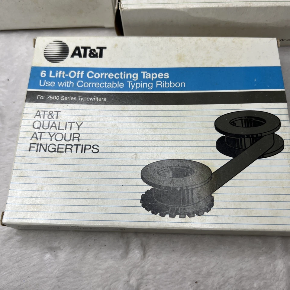 AT&T Correctable Carbon typewriter Typing Ribbon series D 7500 lot - Image 4 of 4