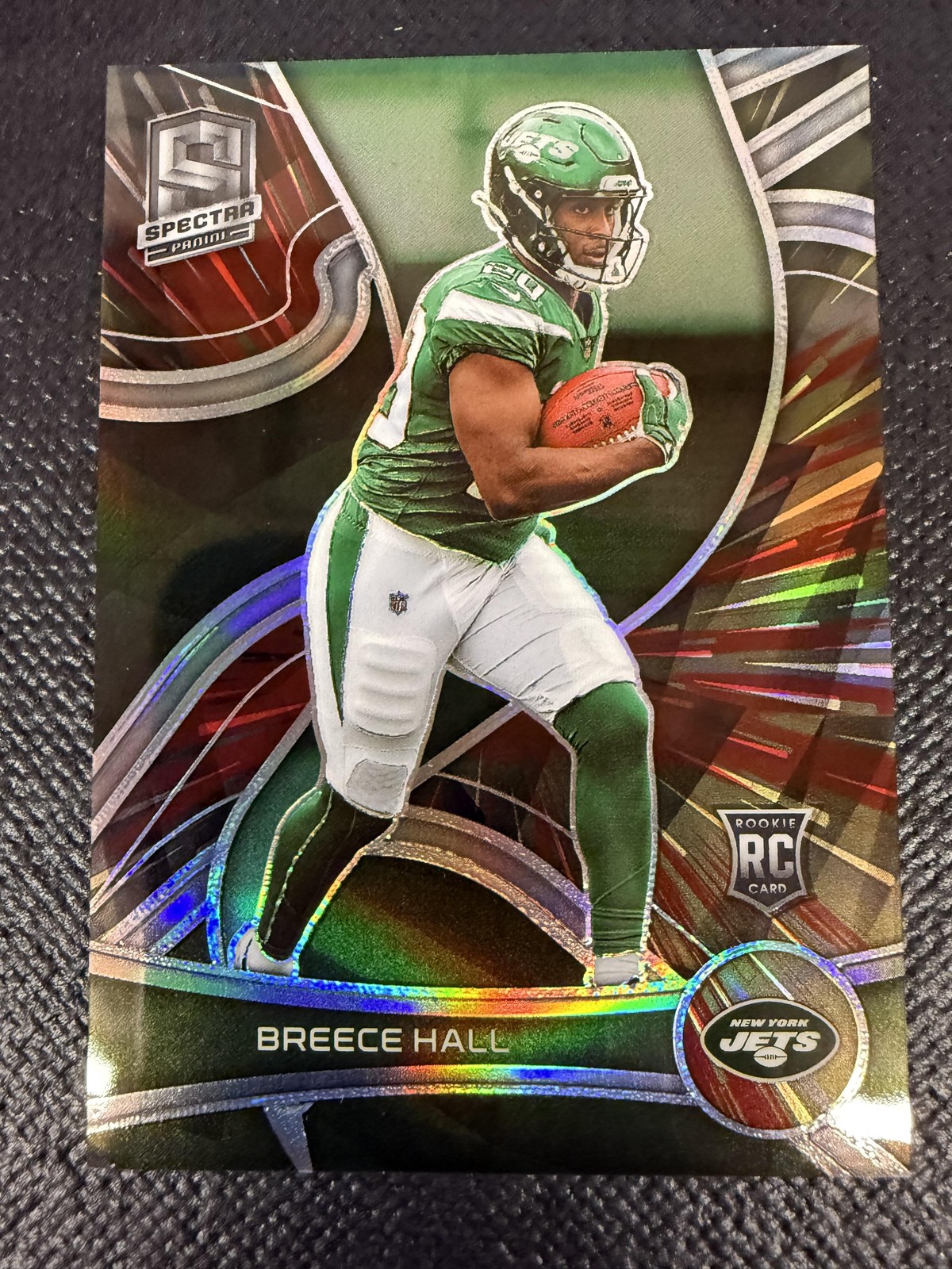 2022 Panini Spectra #141 Breece Hall Hyper #/75 New York Jets Rookie