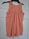 YOUNG GIRLS HALTER TANK FADED ORANGE W/  YELLOW EMBROIDERY SIZE LARGE 10/12 EUC — photo 4