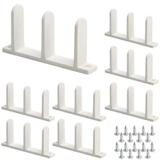 8 Pack Siding Closet Door Floor Guide-Universal ABS Sliding Door Bottom Guide...