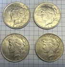 1922 1923 1924 Peace Dollar lot of 4