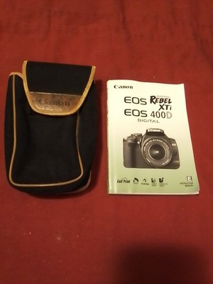 Canon EOS Rebel XTi / 400D Digital SLR Instruction Manual with Camera Case