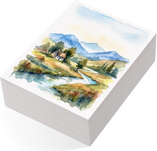 240 Sheets Watercolor Paper Bulk 5 x 7 in, 110 Lb/230 GSM, White